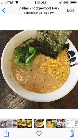 Vegan ramen  at Agu Ramen in Dallas