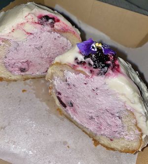 Blueberry cheesecake donut  at Miss Sina - Surry Hills in Surry Hills