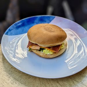 Vegan Bacon & Egg Roll at Miss Sina - Surry Hills in Surry Hills