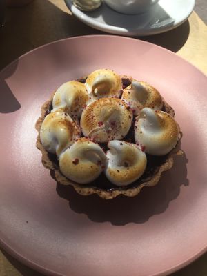 Cherry meringue tart (also gf) at Miss Sina - Surry Hills in Surry Hills