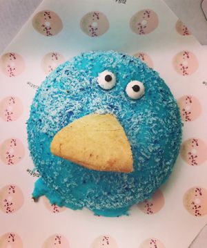 Cookie Monster donut at Miss Sina - Surry Hills in Surry Hills