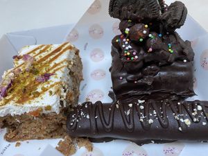 Carrot cake, twix and marshmallow rocky road 😍😍 at Miss Sina - Surry Hills in Surry Hills