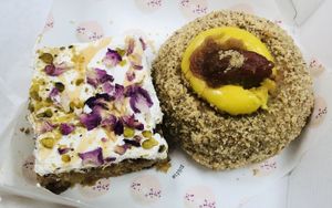 Carrot cake + donut  at Miss Sina - Surry Hills in Surry Hills