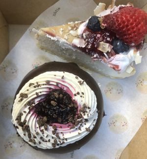 Black Forest donut + cheesecake  at Miss Sina - Surry Hills in Surry Hills