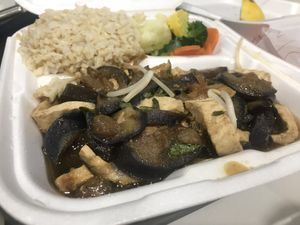 Eggplant tofu dish, personal fav! I had extra eggplant added to this one.   at Fresh Mint in Scottsdale