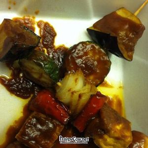 vegetable kabobs at Fresh Mint in Scottsdale