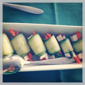 fresh cucumber roll appetizer  at Fresh Mint in Scottsdale