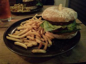 Burger at Urban Food House in Bowness-on-windermere