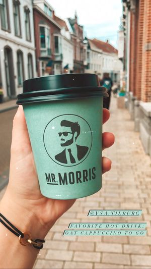 Oat cappuccino  at Mr. Morris in Tilburg