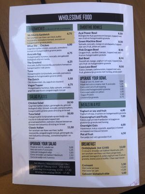 Menu August 2019 at Mr. Morris in Tilburg