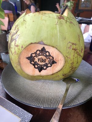 coconut at Cafe Vida in Canggu