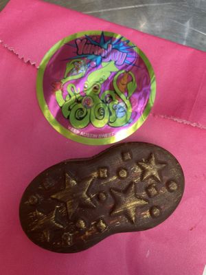 Chocolate covered Nutter Butter at Yummi Joy in Austin