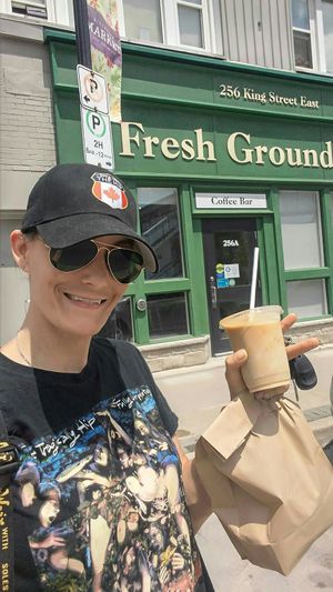 Haven't have a chai latte is years! It's Vegan!!! at Fresh Ground in Kitchener