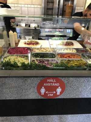 hyper fast service at Mr Falafel in Malmo