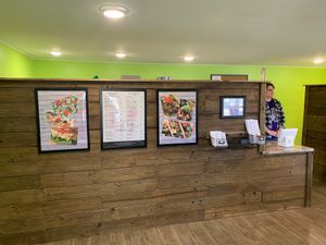 Menu board at Tickled Tummy in Paris