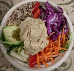 Happy Hummus Bowl at Tickled Tummy in Paris