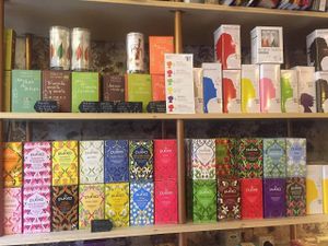 Shop with tea, ecological local vegetables, bakery with grain and rye breads at Pura Vida in Gran Canaria