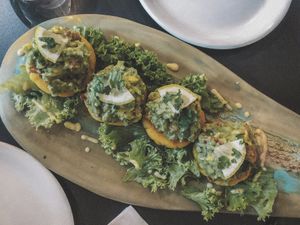 Arepas (opción vegana) 💚 at Pura Vida in Gran Canaria