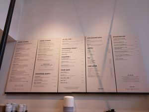 Menu at SLA - Claude Debussylaan in Amsterdam