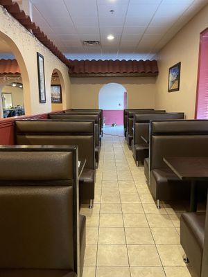 Inside seating  at Coco Garden in Rochester