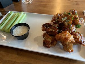 Vegan cauliflower wings  at MSP - Peoples Organic - T1 in St Paul