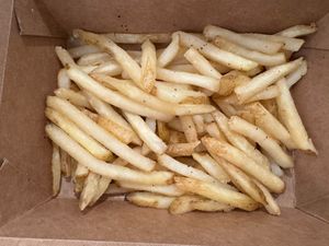 fries (I removed the sauce)   at MSP - Peoples Organic - T1 in St Paul