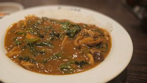 vegan curry at CoCo Ichibanya in Sendai