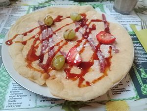 Bacon and cheese vegan pancake 🥞😋 at Toet in Groningen