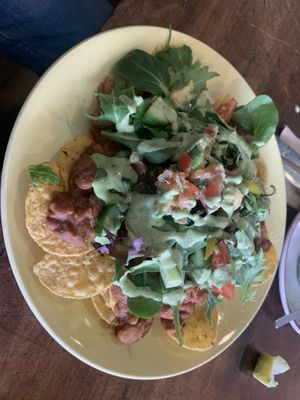 Nachos  at Plant Based Wholefoods in Katoomba