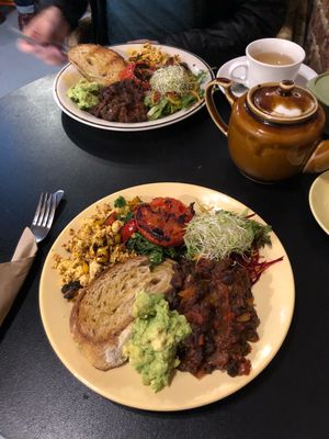 Big breaky w avo  at Plant Based Wholefoods in Katoomba