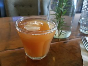 Emu Sparkle Kombucha - rhubarb & basil at Plant Based Wholefoods in Katoomba