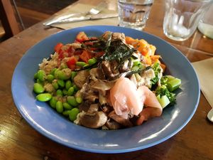 Rainbow 🌈 bowl at Plant Based Wholefoods in Katoomba