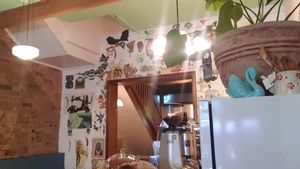 Decorative and warm interior at Plant Based Wholefoods in Katoomba