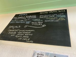 Today’s menu at Plant Based Wholefoods in Katoomba
