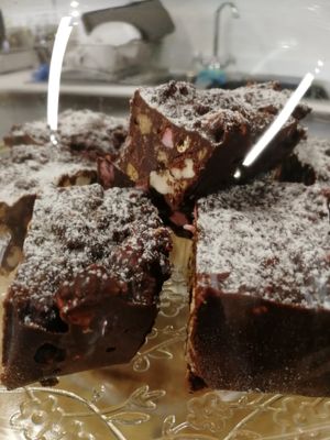 Rocky Road Cake at Leaf in Halifax