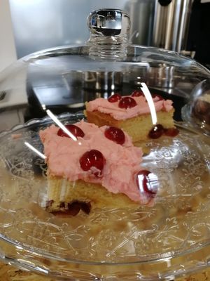 Cherry Cake at Leaf in Halifax