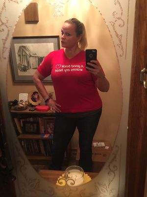 First time in a size L shirt at Plant Chics in Miami