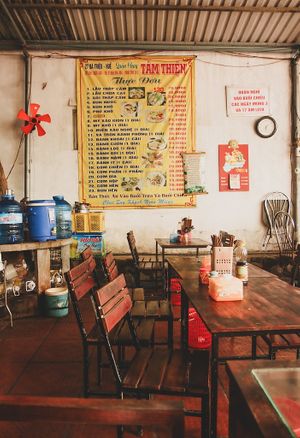 seating at Tinh in Hue