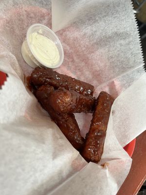 Cluck, Norris tofu wings  at Cobra Cabana in Richmond