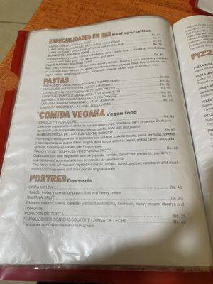 45bs for a dead simple main feels extortionate when we’ve had many excellent menu del día in Bolivia for 20-25bs  at Mauraz in Copacabana