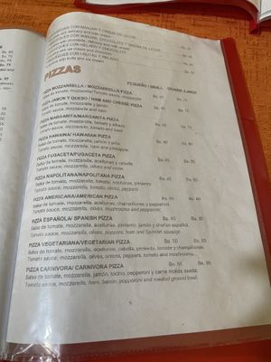 Could also potentially have vego pizza without cheese  at Mauraz in Copacabana