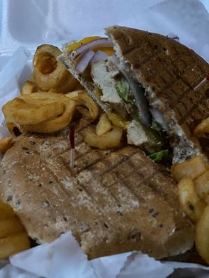 bbq chicken panini  at Hot Krust in Orlando