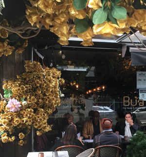 Outdoor seating at Bua Thai Ramen in New York City