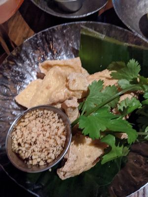 Fried tofu at Bua Thai Ramen in New York City
