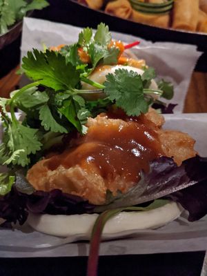 Fried tofu bun at Bua Thai Ramen in New York City