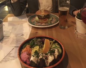 Talerz Falli i fishy Burger  at Falla in Wroclaw