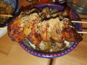 Potatoes in jackets at Falla in Wroclaw