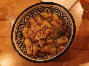 Potatoe dumplings at Falla in Wroclaw