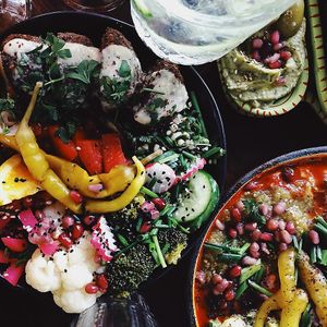 Fallafal talerez at Falla in Wroclaw