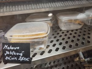 Poppy apple pastry at Pani Baklazani in Nitra